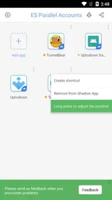 ES Parallel Accounts android App screenshot 0